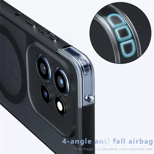 Techsuit - PureFrost MagSafe Ütésálló tok Ütésálló tok - Motorola Edge 50 Neo / Edge 60 Neo / Motorola ThinkPhone 25 - Matt fekete
