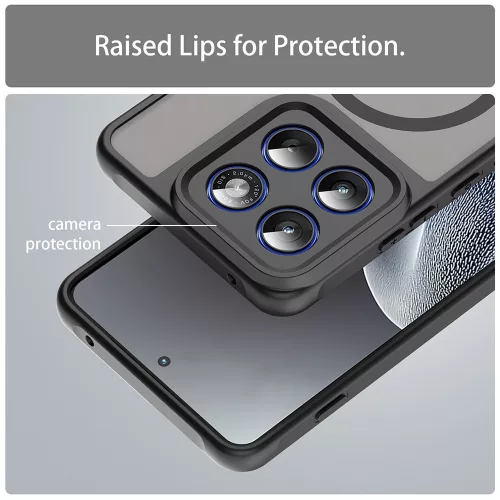 Techsuit - HaloFrost II MagSafe tok - Motorola Edge 70 - Fekete