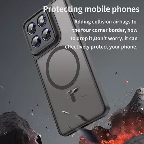 Techsuit - HaloFrost II MagSafe tok - Motorola Edge 70 - Fekete