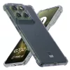 Techsuit - Shockproof Átlátszó Ütésálló Szilikon tok - Motorola Edge 70 - Átlátszó fekete