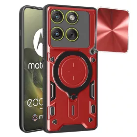   Techsuit - CamGuard Pro tok ütésálló tok - Motorola Edge 70 - Piros