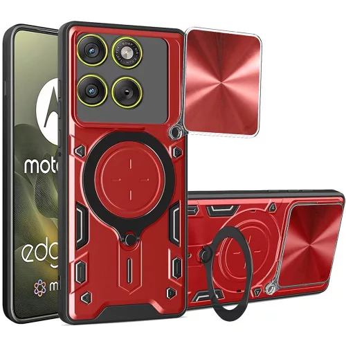 Techsuit - CamGuard Pro tok ütésálló tok - Motorola Edge 70 - Piros