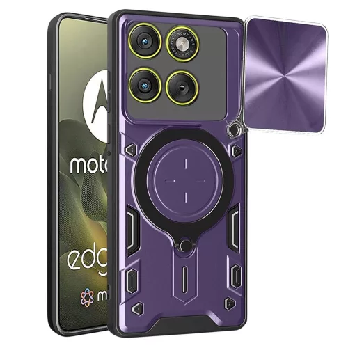 Techsuit - CamGuard Pro tok ütésálló tok - Motorola Edge 70 - Lila