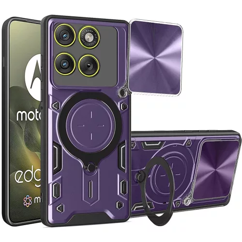 Techsuit - CamGuard Pro tok ütésálló tok - Motorola Edge 70 - Lila
