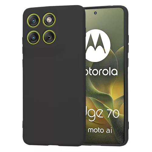 Techsuit - SoftFlex szilikon tok - Motorola Edge 70 - Fekete