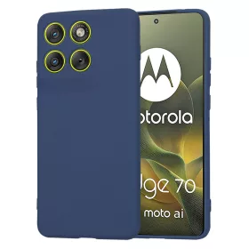   Techsuit - SoftFlex szilikon tok - Motorola Edge 70 - Sötétkék