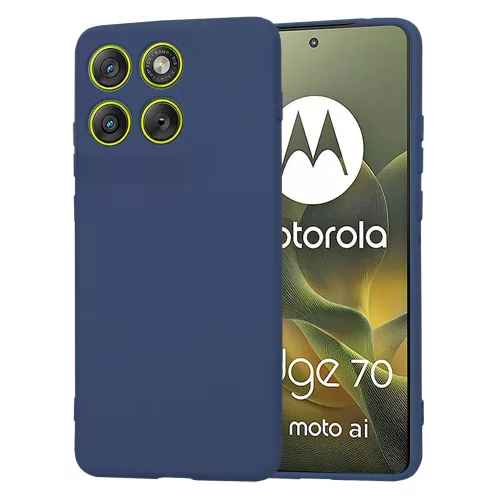 Techsuit - SoftFlex szilikon tok - Motorola Edge 70 - Sötétkék