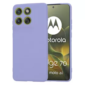   Techsuit - SoftFlex szilikon tok - Motorola Edge 70 - Világos lila