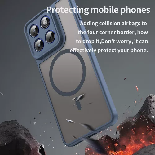 Techsuit - HaloFrost II MagSafe tok - Motorola Edge 70 - Sötétkék