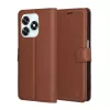 Techsuit - Leather Folio kinyitható tok - Honor X5c Plus - Barna