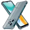 Techsuit - Shockproof Átlátszó Ütésálló Szilikon tok - Honor X5c Plus - Átlátszó fekete