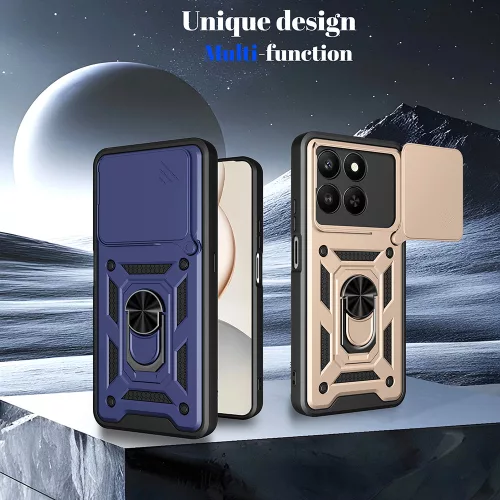 Techsuit - CamShield ütésálló tok - Honor X5c Plus - Rosegold