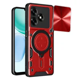   Techsuit - CamGuard Pro tok ütésálló tok - Honor X5c Plus - Piros