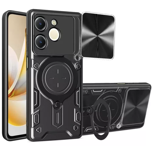 Techsuit - CamGuard Pro tok ütésálló tok - Realme Note 70T - Fekete