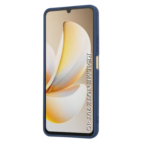 Techsuit - SoftFlex szilikon tok - Realme Note 70T - Sötétkék