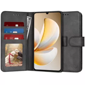   Techsuit - Diary Book kinyitható tok - Realme Note 70T - Fekete