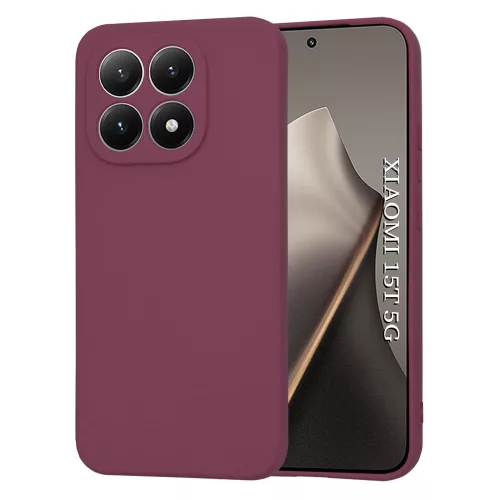Techsuit - SoftFlex szilikon tok - Xiaomi 15T - Bordó