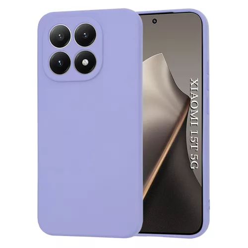 Techsuit - SoftFlex szilikon tok - Xiaomi 15T - Világos lila