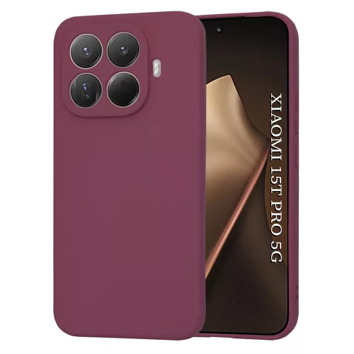 Techsuit - SoftFlex szilikon tok - Xiaomi 15T Pro - Bordó