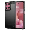 Techsuit - Carbon szilikon tok - Motorola Moto G57 Power / G67 Power - Fekete