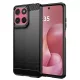 Techsuit - Carbon szilikon tok - Motorola Moto G57 Power / G67 Power - Fekete