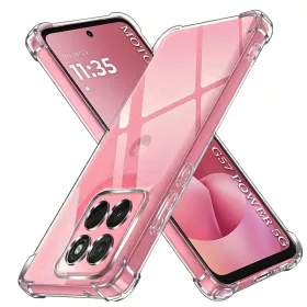   Techsuit - Shockproof Átlátszó Ütésálló Szilikon tok - Motorola Moto G57 Power / G67 Power - Átlátszó