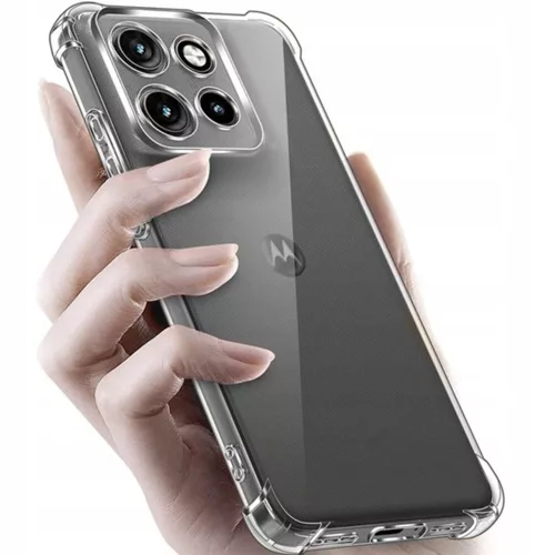Techsuit - Shockproof Átlátszó Ütésálló Szilikon tok - Motorola Moto G57 Power / G67 Power - Átlátszó