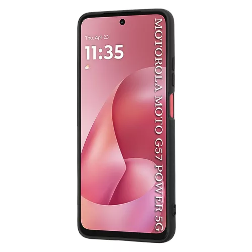 Techsuit - SoftFlex szilikon tok - Motorola Moto G57 Power / G67 Power - Fekete