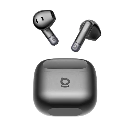 Baseus - Vezeték nélküli fülhallgató Bass BS2 Lite (A0010A02) - Bluetooth 6.0, SuperBass, 2 mikrofonos ENC, 40 órás akkumulátor-üzemidő, IP55 - Fekete