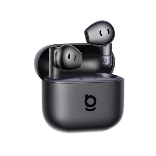 Baseus - Vezeték nélküli fülhallgató Bass BS2 Lite (A0010A02) - Bluetooth 6.0, SuperBass, 2 mikrofonos ENC, 40 órás akkumulátor-üzemidő, IP55 - Fekete