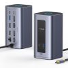 Baseus - Docking Station Nomos NU1 Air (B0114400) - 12 Ports, 10Gbps, 100W PD, 4K Displays - Grey
