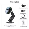 Yesido - Autós tartó vezeték nélküli töltéssel (C317) Dashboard / Szellőzőrácsra, N52 Mágnes, 15W, Type-C - Black