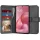 Techsuit - Diary Book kinyitható tok - Motorola Moto G57 Power / G67 Power - Fekete