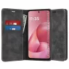 Techsuit - Confy Cover kinyitható tok - Motorola Moto G57 Power / G67 Power - Fekete