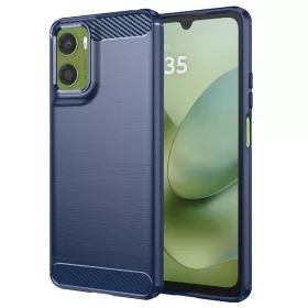   Techsuit - Carbon szilikon tok - Motorola Moto G06 / Moto G06 Power - Kék