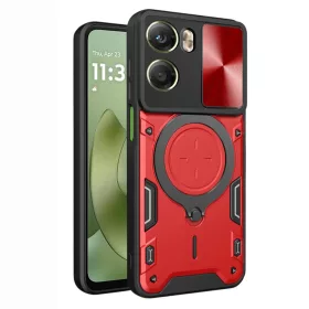  Techsuit - CamGuard Pro tok ütésálló tok - Motorola Moto G06 - Piros