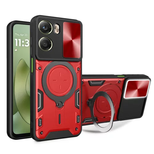 Techsuit - CamGuard Pro tok ütésálló tok - Motorola Moto G06 - Piros
