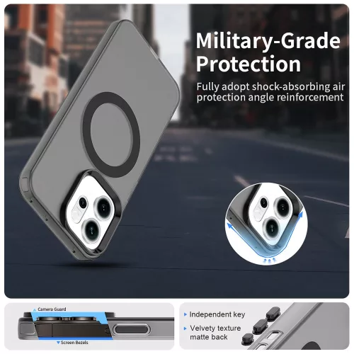 Techsuit - CandyCase MagSafe tok - Oppo Reno 14 - Fekete