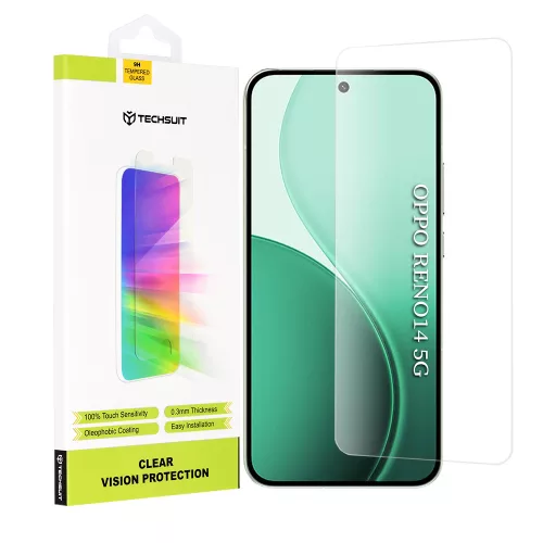 Techsuit - Clear Vision üvegfólia - Oppo Reno14 - Átlátszó