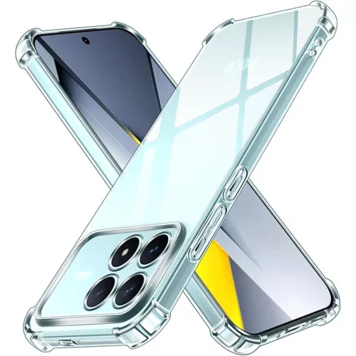 Techsuit - Shockproof Átlátszó Ütésálló Szilikon tok - Xiaomi Poco F8 Pro - Átlátszó