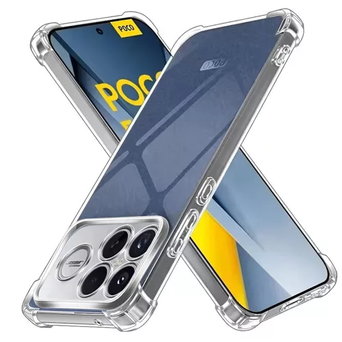 Techsuit - Shockproof Átlátszó Ütésálló Szilikon tok - Xiaomi Poco F8 Ultra - Átlátszó