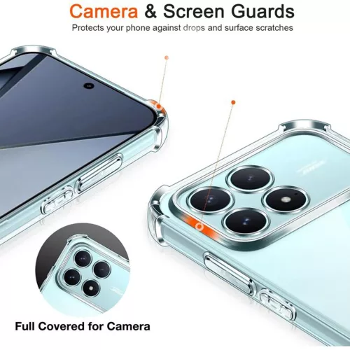 Techsuit - Shockproof Átlátszó Ütésálló Szilikon tok - Xiaomi Poco F8 Ultra - Átlátszó
