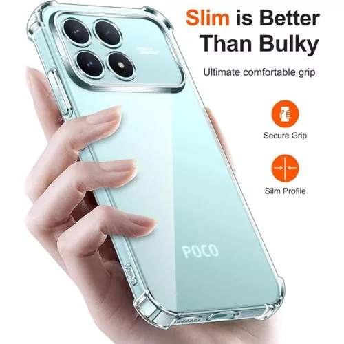Techsuit - Shockproof Átlátszó Ütésálló Szilikon tok - Xiaomi Poco F8 Ultra - Átlátszó