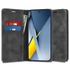 Techsuit - Confy Cover kinyitható tok - Xiaomi Poco F8 Ultra - Fekete