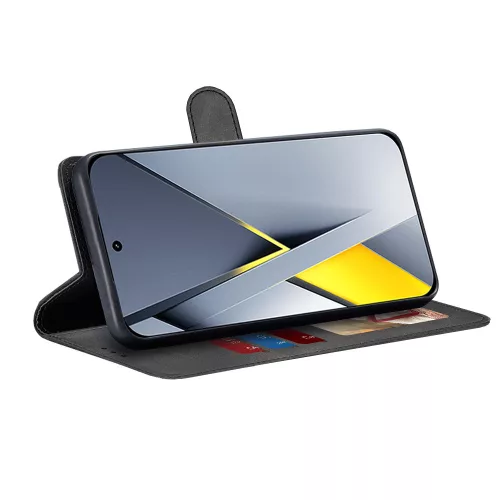 Techsuit - Diary Book kinyitható tok - Xiaomi Poco F8 Pro - Fekete