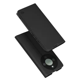   Techsuit - Magskin Book kinyitható tok - Honor Magic8 Lite - Fekete