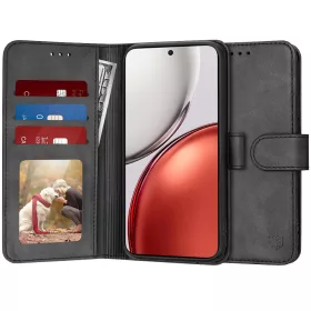   Techsuit - Diary Book kinyitható tok - Honor Magic8 Lite - Fekete