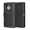 Techsuit - Leather Folio kinyitható tok - Honor Magic8 Lite - Fekete