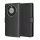 Techsuit - Leather Folio kinyitható tok - Honor Magic8 Lite - Fekete