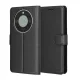 Techsuit - Leather Folio kinyitható tok - Honor Magic8 Lite - Fekete